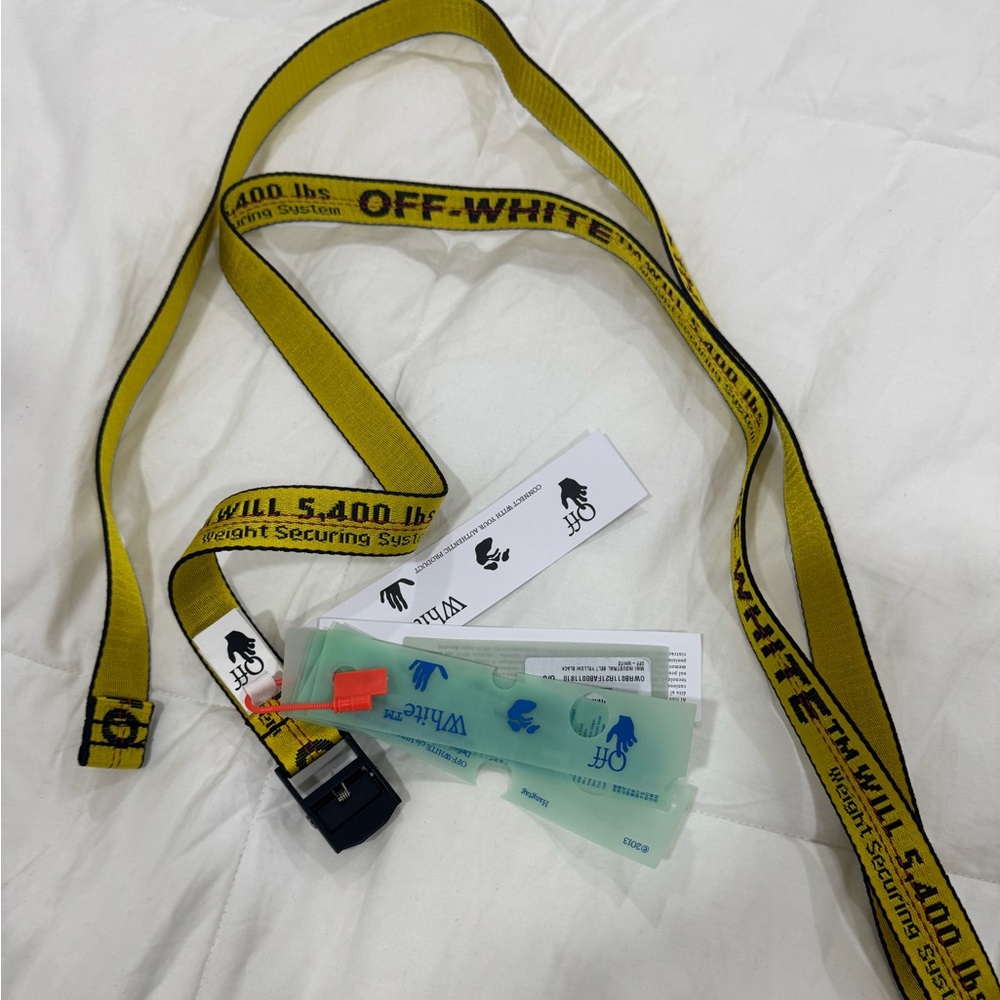 Off-White Yellow and Black Belt